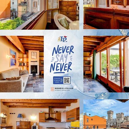 Desenzanoloft Official Partner Marriott Homes & Villas -Penthouse Never Say Never Sirmione Castle View Exteriör bild