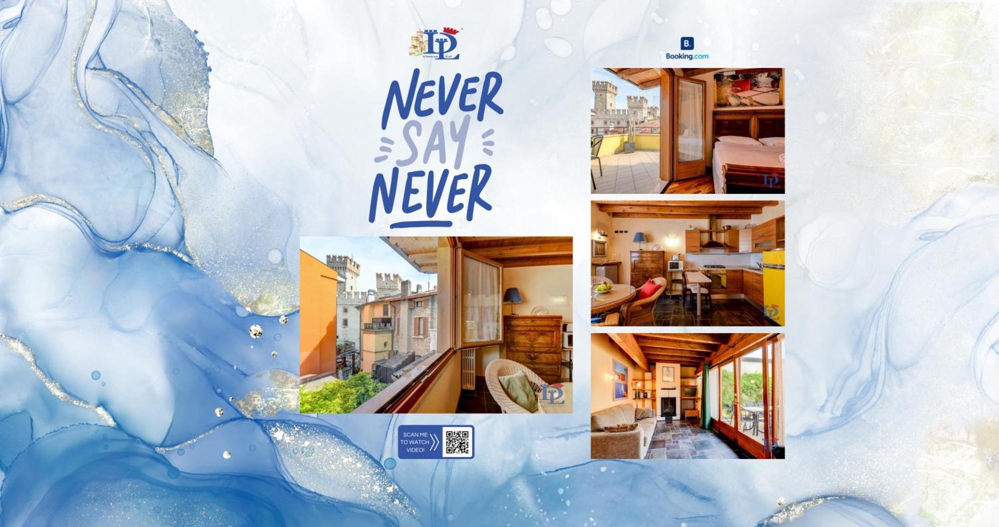 Desenzanoloft Official Partner Marriott Homes & Villas -Penthouse Never Say Never Sirmione Castle View Exteriör bild