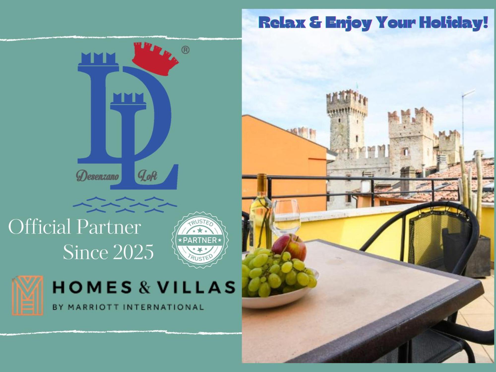 Desenzanoloft Official Partner Marriott Homes & Villas -Penthouse Never Say Never Sirmione Castle View Exteriör bild